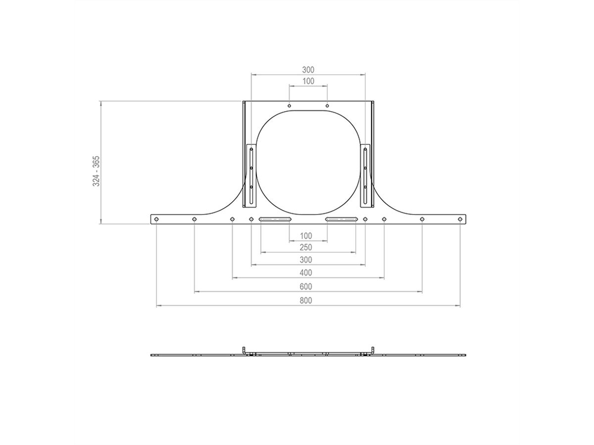 Hagor Adapter für Logitech Rally Bar, 55 - 86"