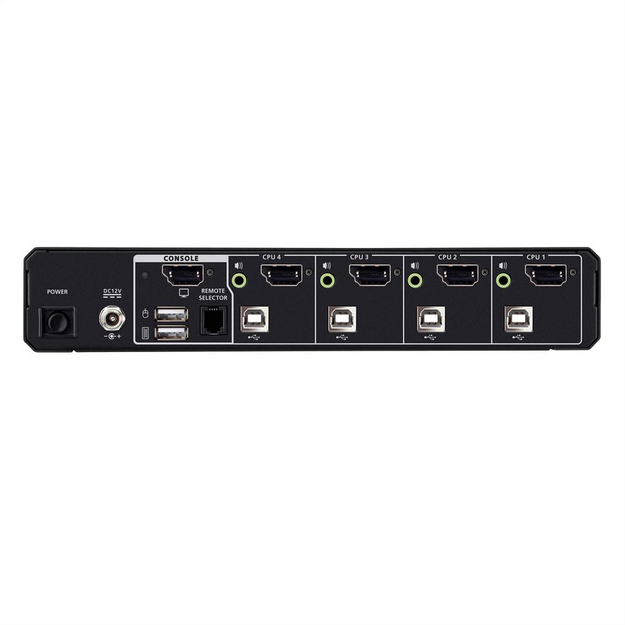 ATEN CS1184DPH4 4-Port USB 5K DP/HDMI, Single Display Universal Secure KVM Switch