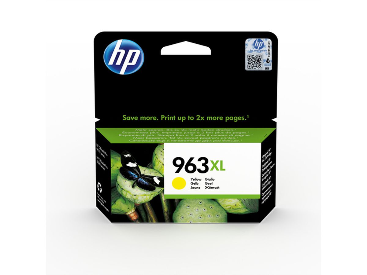 3JA29AE, Nr. 963XL, Cartouche, jaune 1.600 pages pour HP OfficeJet Pro 9010, 9012, 9013