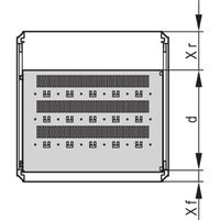 Étagère varistar SCHROFF, fixe, 75 kg, RAL 7035, 800W 700D