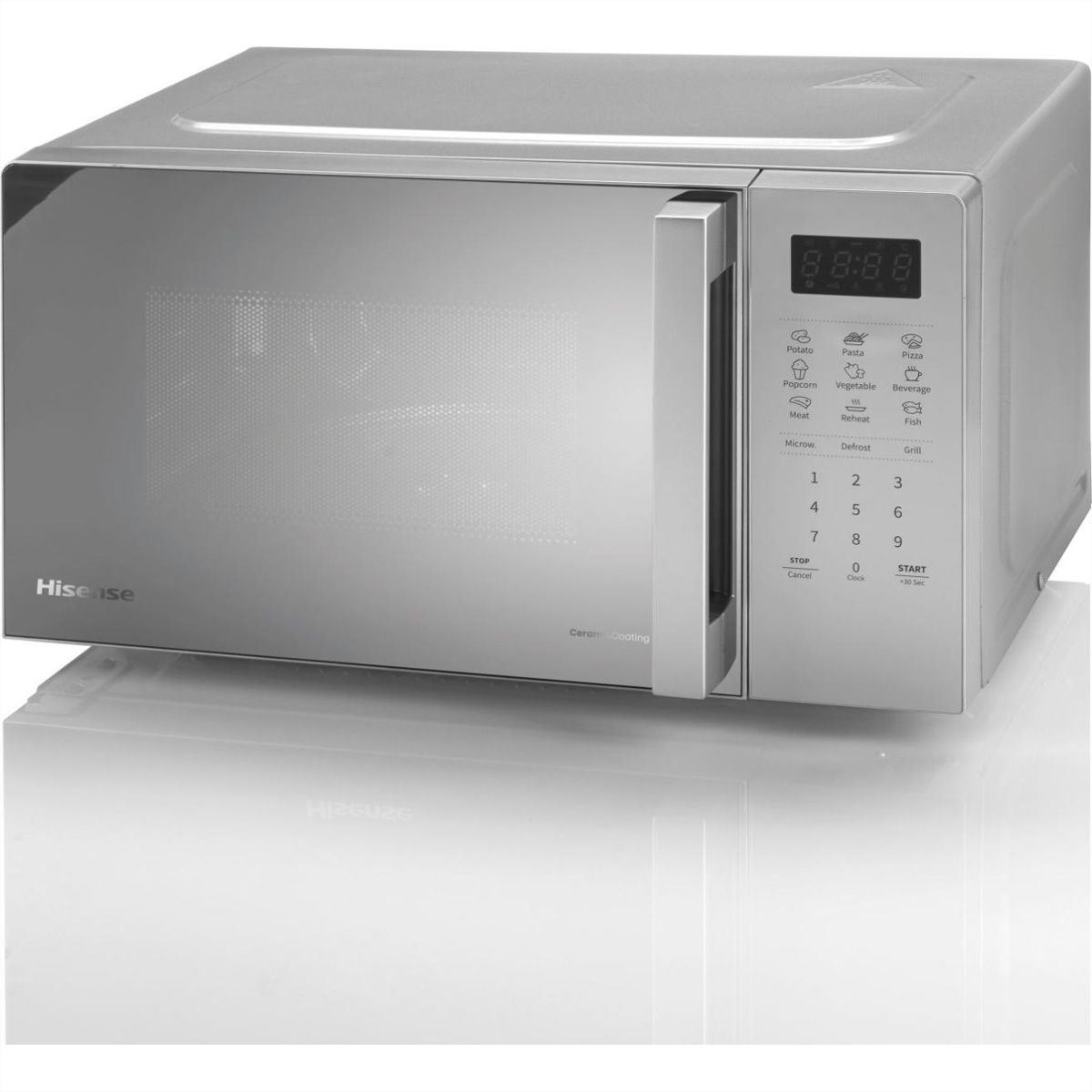 Hisense Mikrowelle H20MOMS4HG, 20L, mit Grill, silber