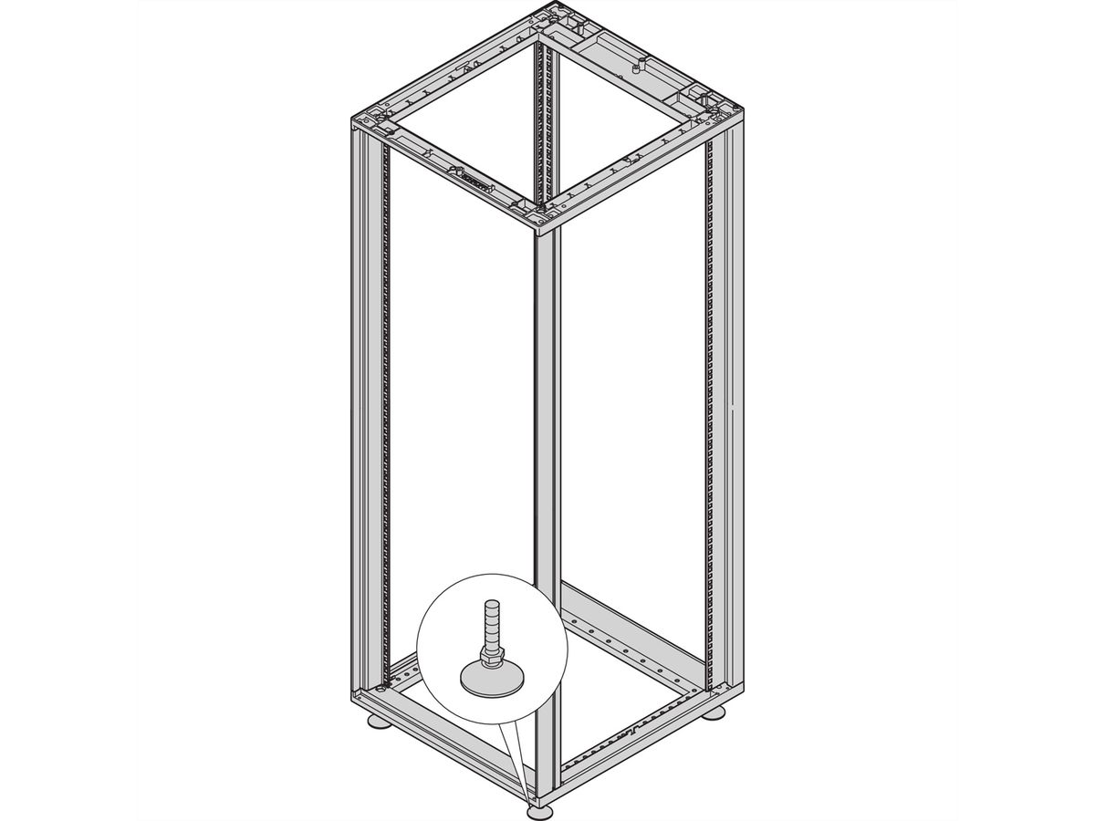 SCHROFF Novastar Pieds réglables