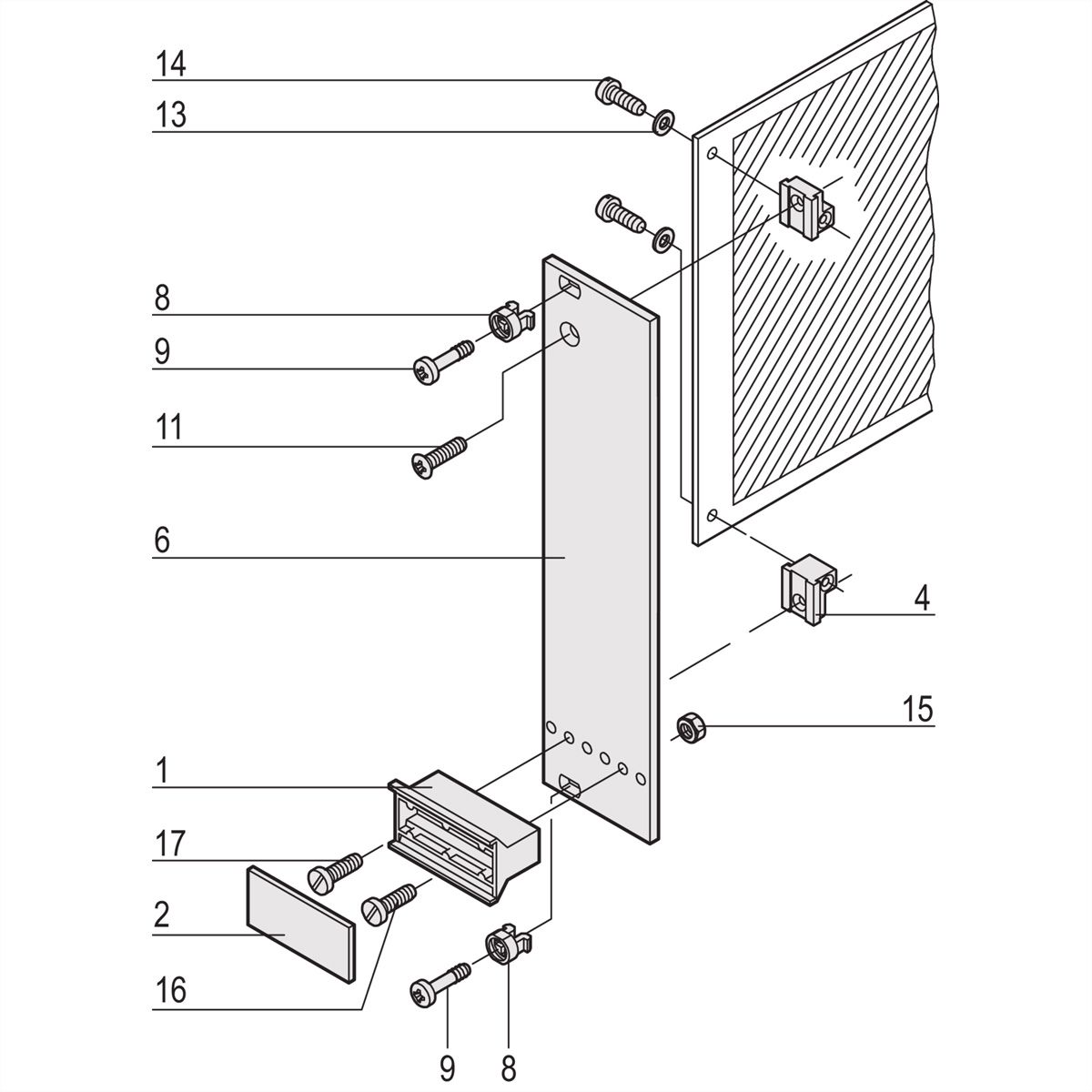 SCHROFF Steckbaugruppe mit starrem Griff in Trapezform - STECKBAUGRUPPE 3HE 8TE EL/C