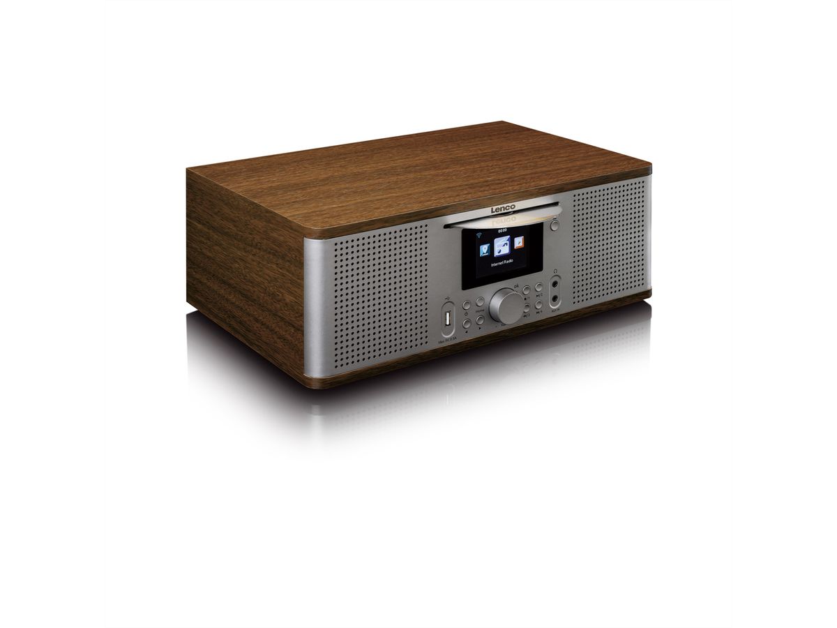 Lenco DIR-270 DAB+ Radio, walnuss