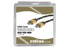 ROLINE GOLD Câble HDMI High Speed avec Ethernet, M-M, Retail Blister, 1 m