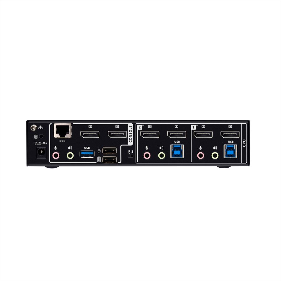 ATEN CS1942DPA Commutateur KVMP 2 ports USB 3.0 8K DisplayPort, double écran