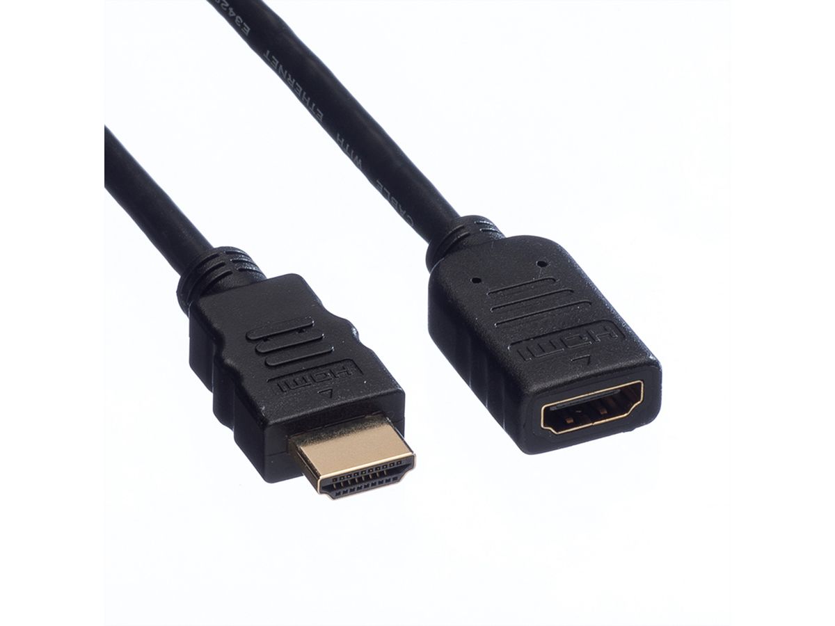 VALUE Câble HDMI High Speed avec Ethernet M/F, 3 m