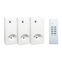 Schönenberger Set d'interrupteurs indoor, Set de 3, intérieur, portée 25m