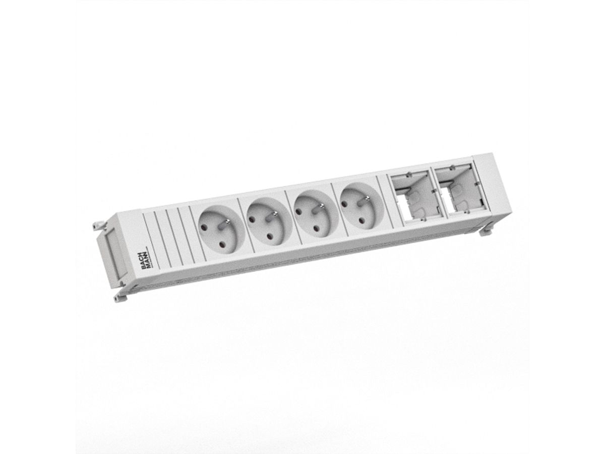 BACHMANN POWER FRAME 4xUTE 2xCM 0,2m GST18 RAL9010