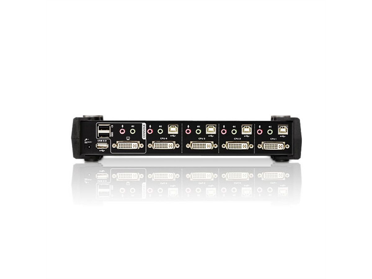 ATEN CS1784A KVM Switch Dual-Link DVI, USB, Audio, 4 Ports