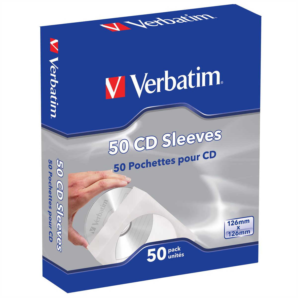 Verbatim CD-DVD Paper Sleeves 50 Pack
