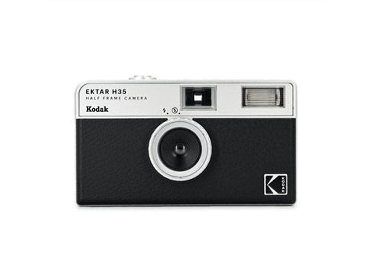 Kodak Ektar H35 Analog Kamera schwarz, 35mm Film, 22mm, F9.5, Blitz