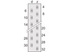 Connecteur SCHROFF de type H, EN 60603, DIN 41612, mâle, 15 contacts, longueur des broches 2.9 mm
