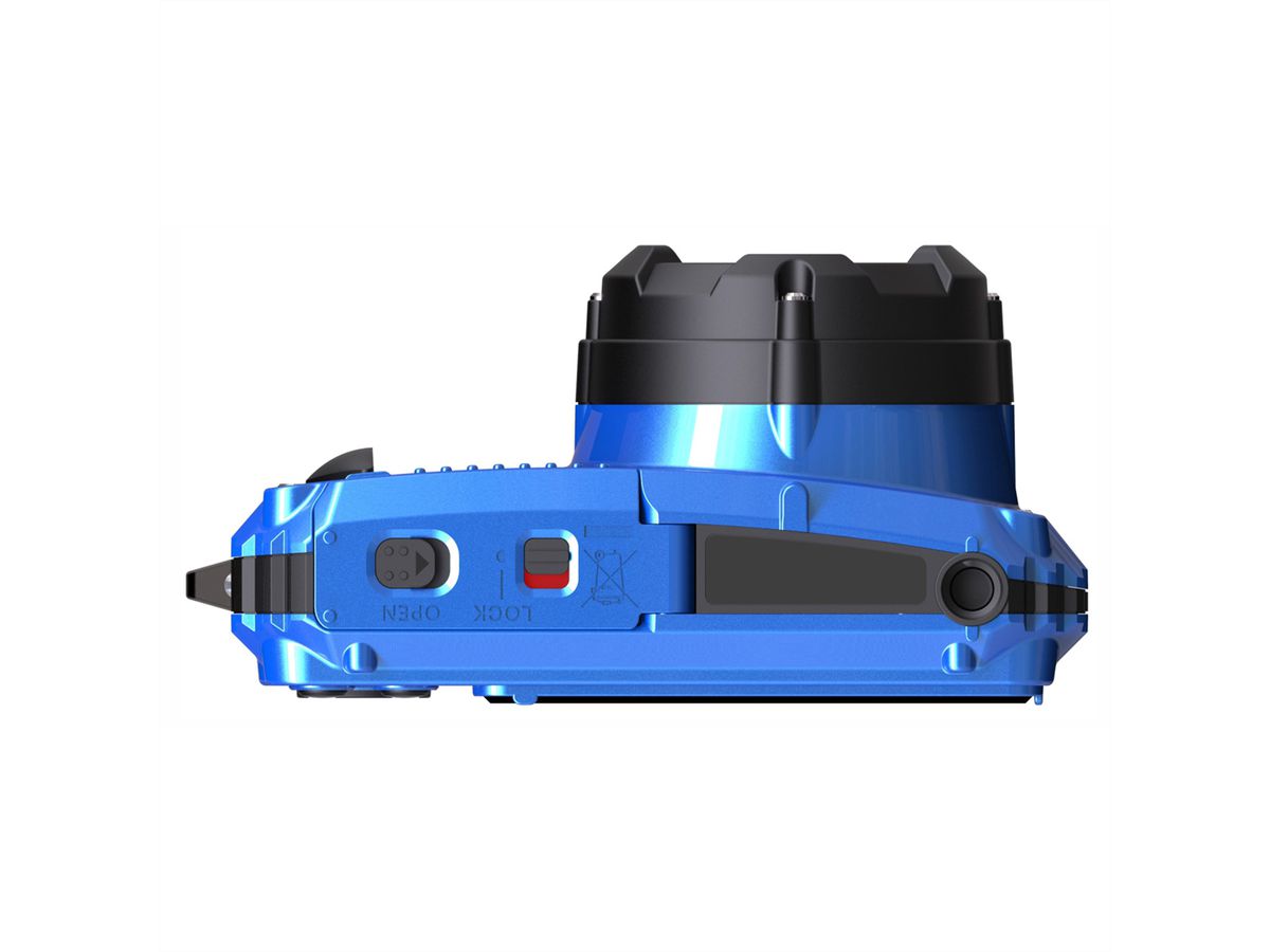 Kodak Caméra sous-marine WPZ2  bleu, zoom optique 4x, 15m, 16MP, WiFi, vidéo HD
