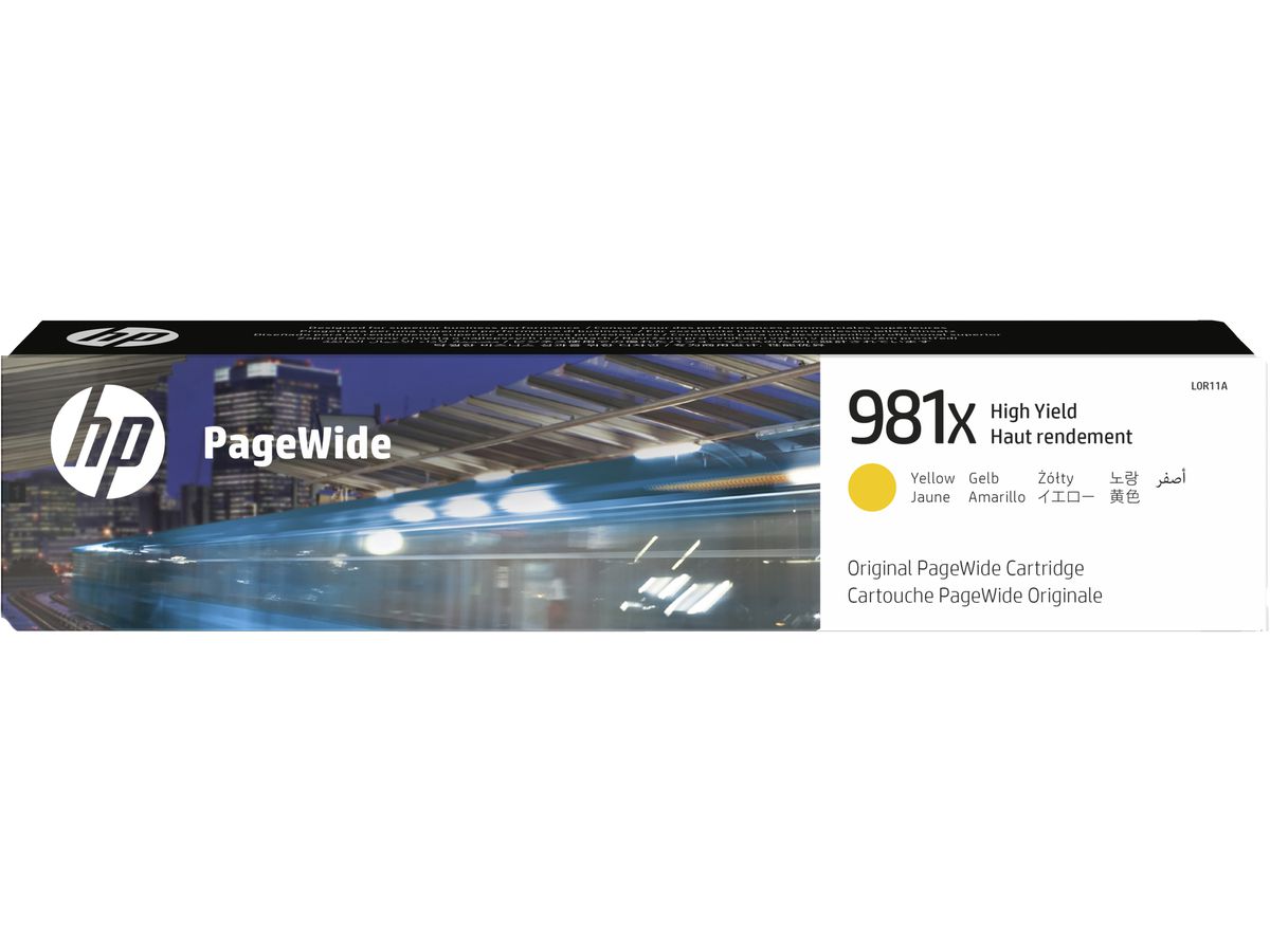 HP 981X cartouche PageWide Jaune grande capacité authentique