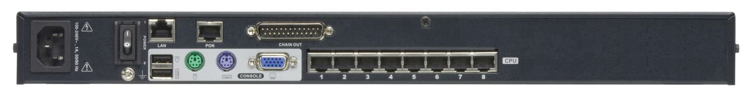 ATEN KH1508Ai KVM Over-IP Switch, VGA, PS/2-USB über Kat 5, 8 Port