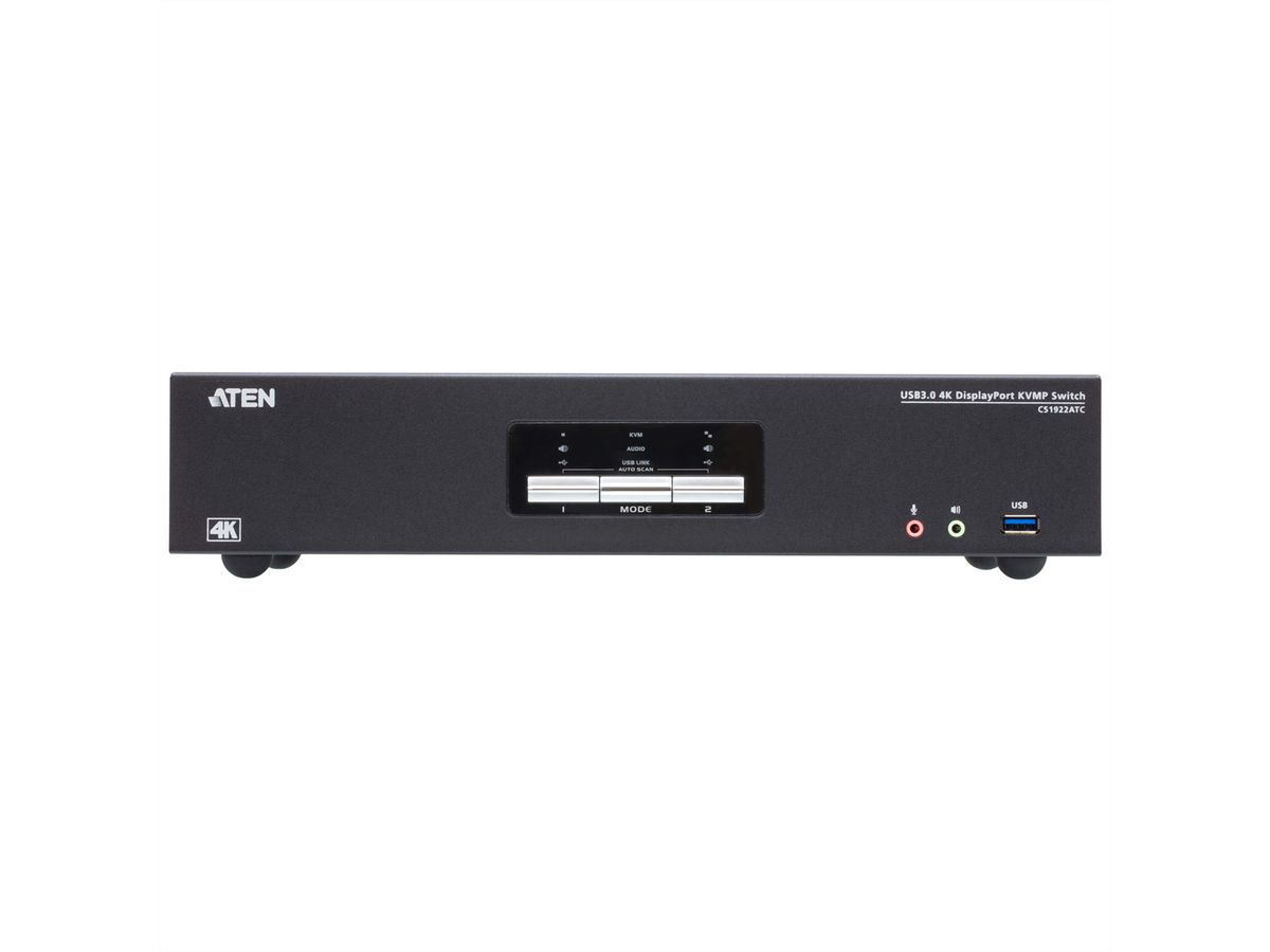 ATEN CS1922ATC Commutateur KVMP™ à 2 ports USB 3.0 4K DisplayPort pour ATC