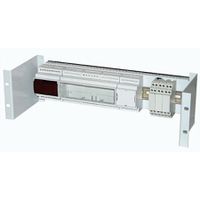 Support pour rail DIN 19" 3 UH zingué, argent