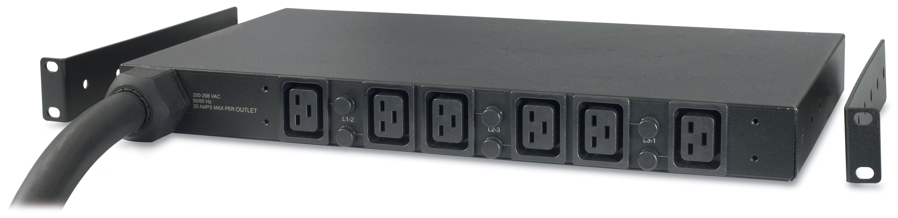 APC Basic Rack PDU AP7526 Stromverteilereinheit (PDU) 6 AC-Ausgänge 1U Schwarz