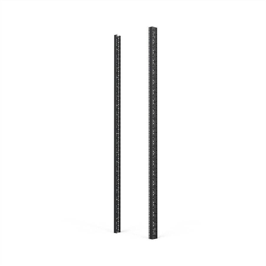 SCHROFF 19"-Winkelprofil mit Universal-Lochung (EIA), RAL 7021 - WINKELPROFIL 19"47HE 7021(2X)