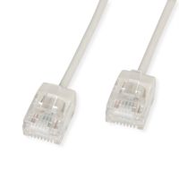 ROLINE Cordon Data Center UTP Cat.6A (Classe EA), LSOH, slim, pour chemins très courts, gris, 0,5 m