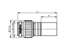 TELEGÄRTNER TNC-Crimpstecker 50 Ohm, für RG-213/U