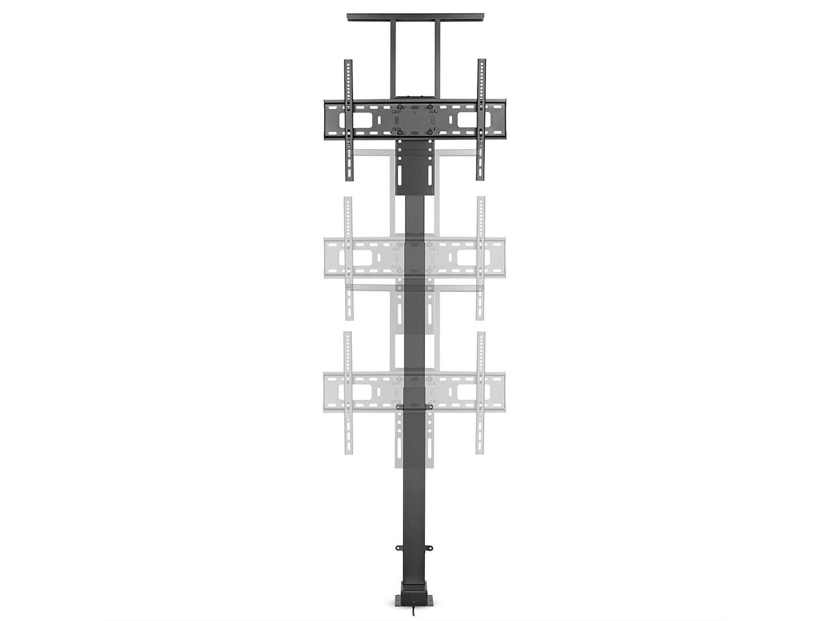 Nedis SmartLife motorisierter TV-Lift 37–80" schwarz, Einbau, 60 kg, 79–184 cm Hub