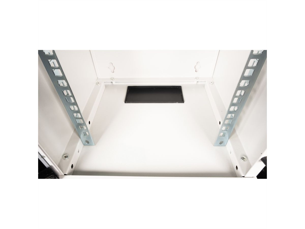 ROLINE 10-Zoll Wandgehäuse 6 HE, 312x300 BxT grau