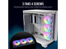 ANTEC C120 ARGB Fan PC Gehäuselüfter 120mm 3er Pack, weiß