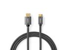 Nedis HDMI High Speed Kabel mit Ethernet, HDMI ST - Mini HDMI ST, grau, 2 m