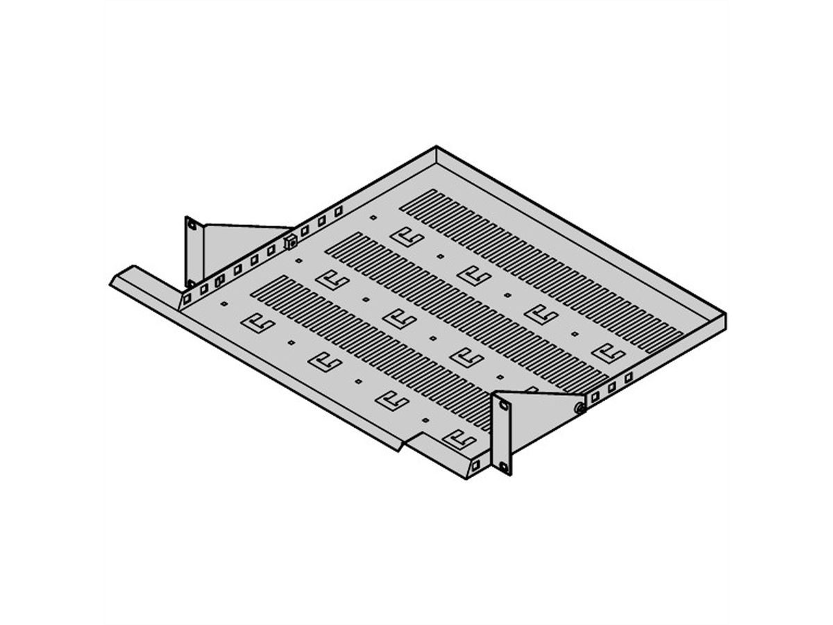 SCHROFF 19"-Kabelwanne, 2 HE - 19"KABELWANNE VERSTB.RAL7035