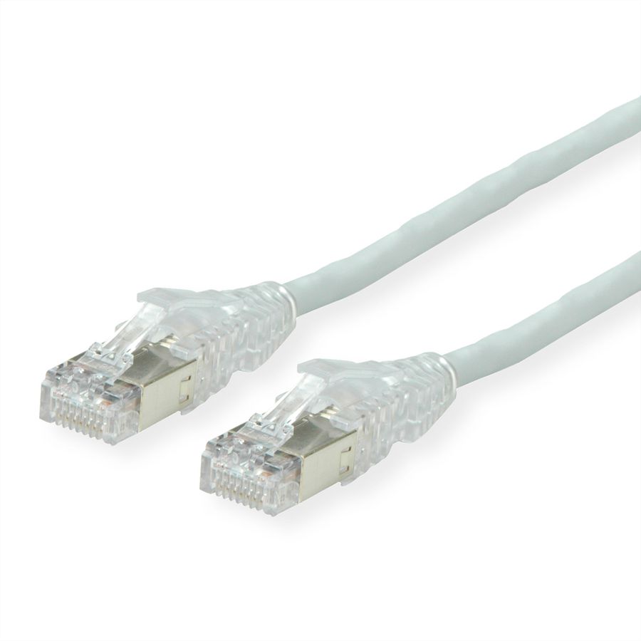 Cordon DÄTWYLER Cat.6A (Classe EA) S/FTP, CU 7702 flex LSOH, AMP v2, gris, 2 m