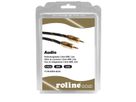 ROLINE GOLD Câble de raccordement 3,5mm audio M / M, Retail Blister, 2,5 m