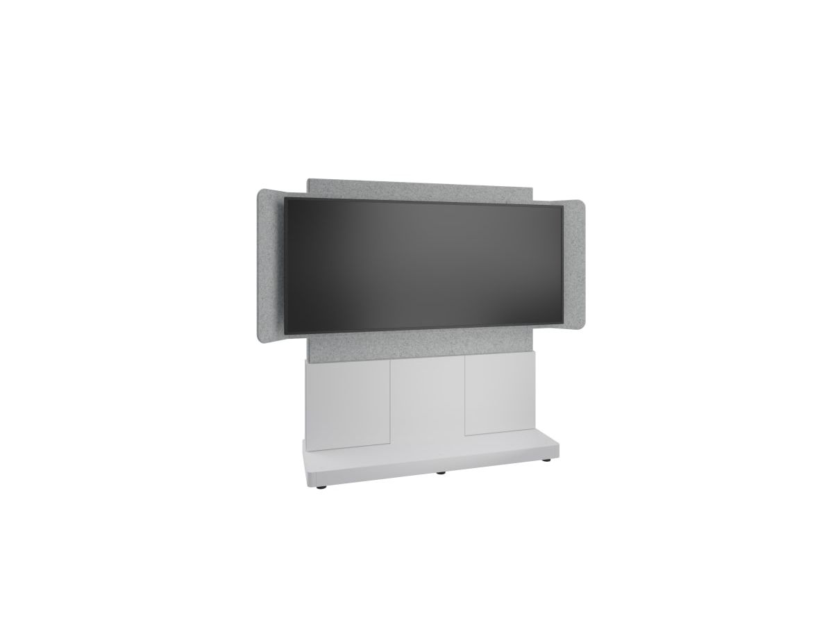 Middle Atlantic Products FM-DS-6675FS-KD8W support pour téléviseur 2,06 m (81") Gris, Argent, Blanc