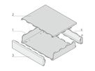 SCHROFF INTERSCALE M  44H 133B 133T, Modulares Tischgehäuse