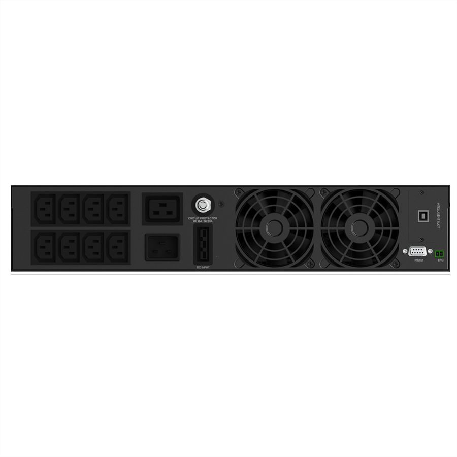 AEC IST3J 2kVA - Online Rack USV – 3x 8x 9Ah externe Batterien - 42 Min. Autonomie bei 100% Last