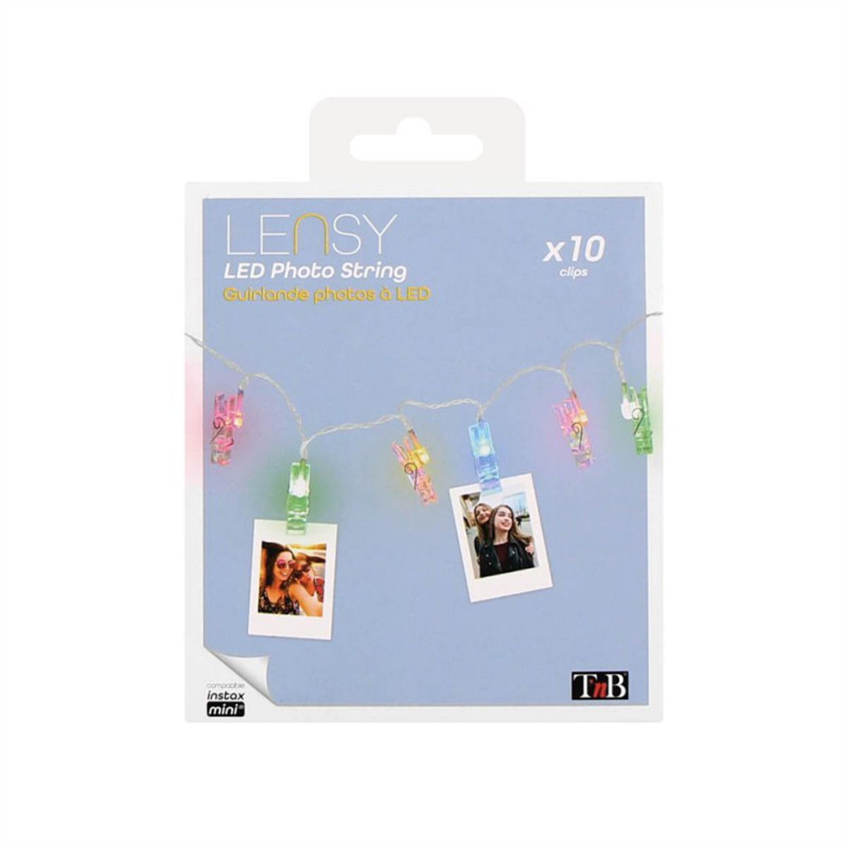 T'NB LENSY LED Lamettas mit Clip 10Stk., versch. Farben