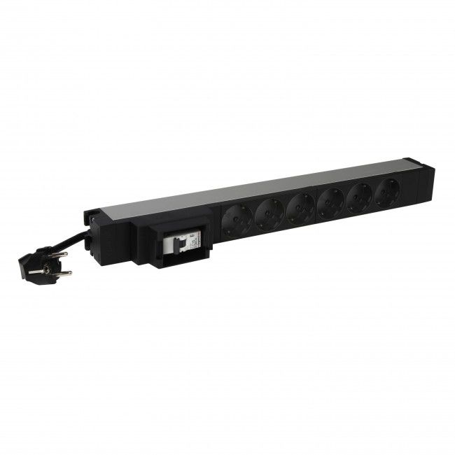 Middle Atlantic Products 646831 Stromverteilereinheit (PDU) 6 AC-Ausgänge 1U Schwarz