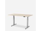 WRK21 Bureau Work 180 x 80 cm, Hauteur réglable, Mandal érable / Gris