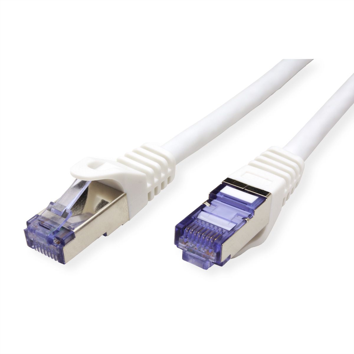 Cordon ROLINE S/FTP(PiMF) Cat.6A / 10 Gigabit, LSOH, Component Level, blanc, 0,3 m