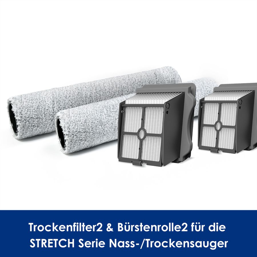 Tineco Lot de 2*x2* filtres/brosses,   pour le Stretch Serie