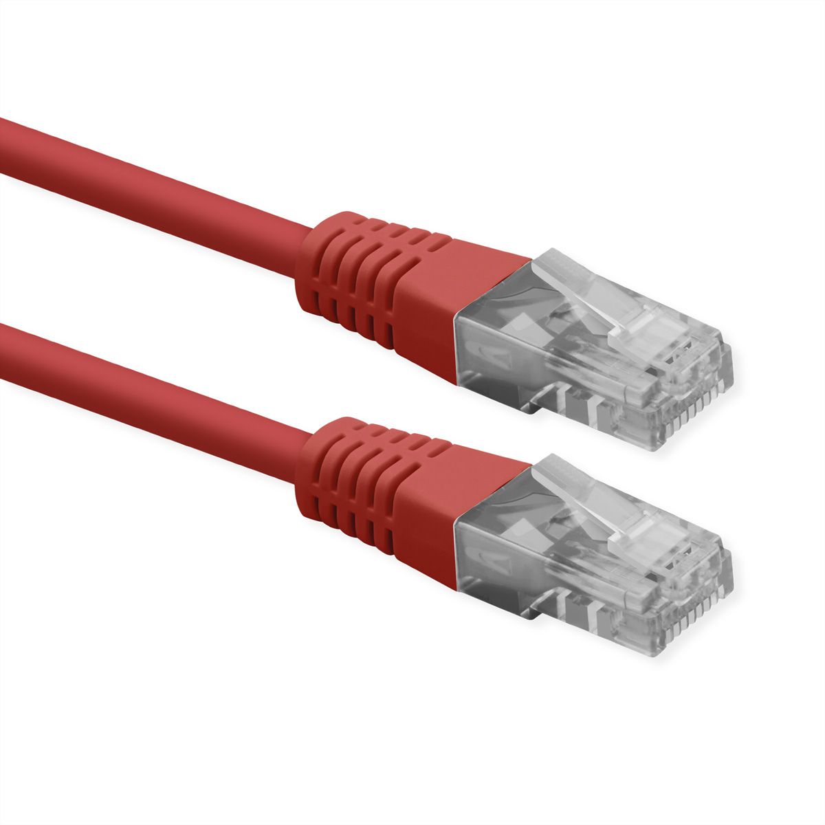 ROLINE Cordon Cat.6 (Classe E), UTP, PoE, rouge, 2 m