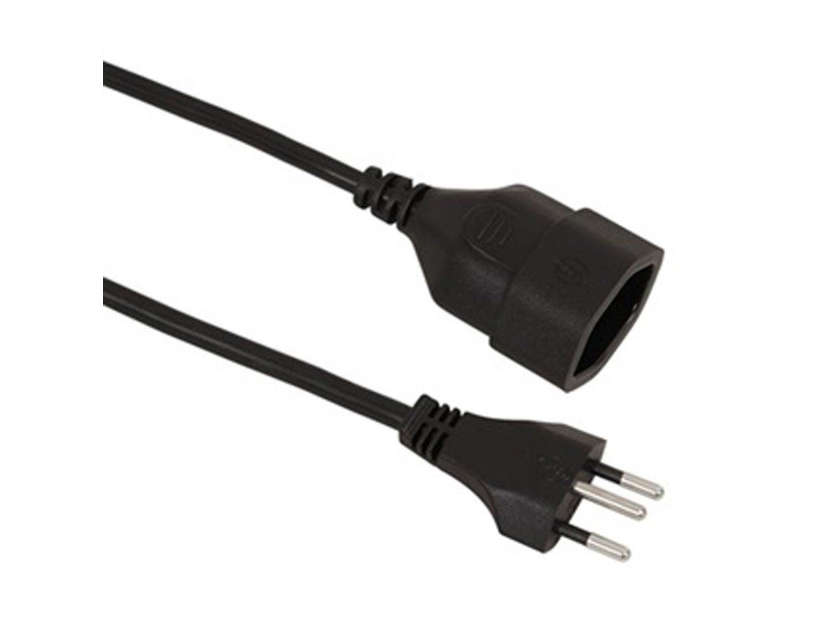 Schönenberger Verlängerungskabel T12/T13, schwarz, 2 m