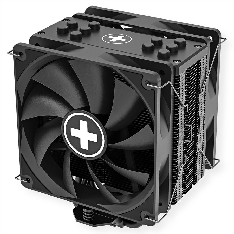 Xilence M705D AMD und Intel CPU Kühler, 2x 120mm Black PWM Lüfter, 220W TDP