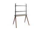 Hagor Système de stand Elia Studio Shine Wood, système de stand autonome, noir/gris