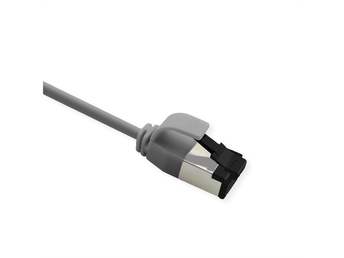 ROLINE Cordon Cat.8 (Classe I) U/FTP, Slim, fils tressés, LSOH, gris, 2 m