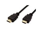 ROLINE HDMI High Speed Kabel mit Ethernet, TPE, schwarz, 1 m