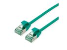 ROLINE RM Cordon DataCenter U/FTP Cat.6A (Classe EA), slim, vert, 2 m