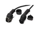 ROLINE E-Auto Ladekabel Typ2, 3-phasig, 480VAC (3P+N+E), 16 A, 11 kW, Spiralkabel (max. 3m)