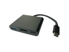 VALUE Adaptateur Type C - HDMI, M/F, 1x USB 3.2 Gen 1 A F, 1x Type C (Power Delivery)